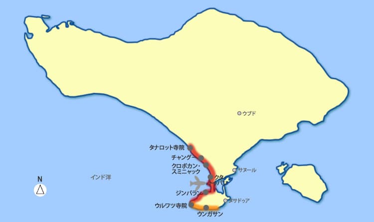 バリ島のサンセットポイント