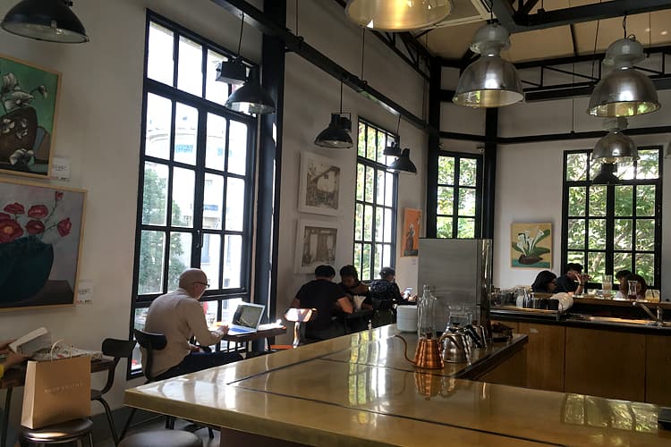 The Workshopのおしゃれな店内