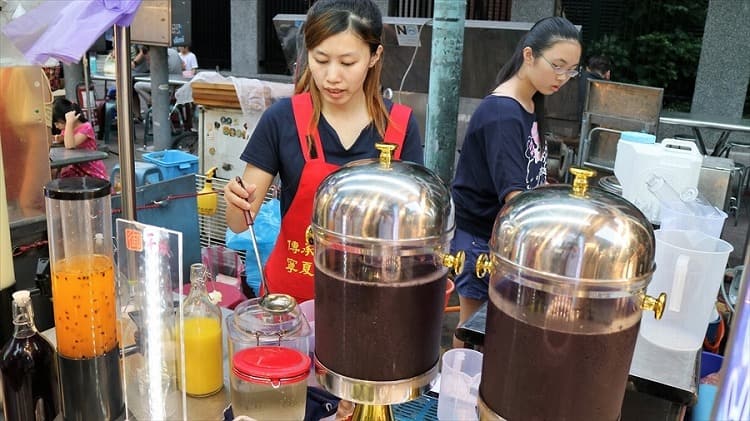 蝶豆花冰茶