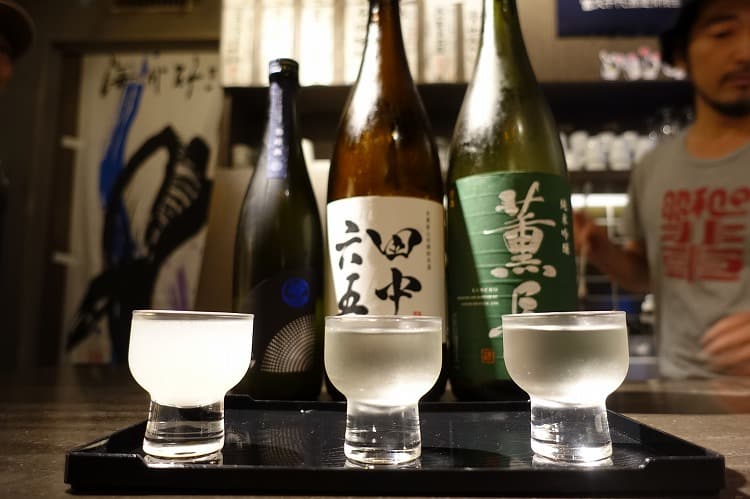 3勺（約54ml）×3種飲み比べ