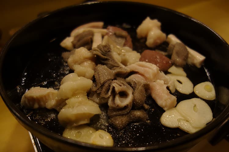 もつのすき焼き