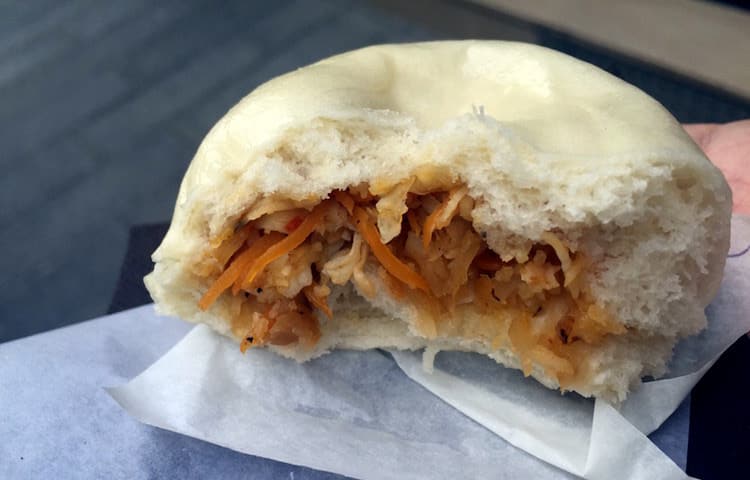 エビとシブレットの中華まん(bao)