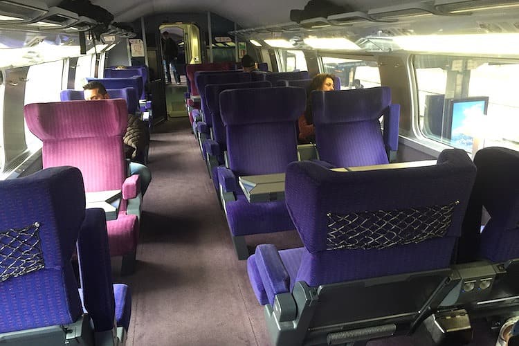 TGV(高速列車)の1等車両