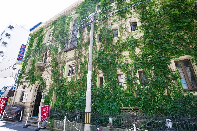 蔦まみれの不思議な建物