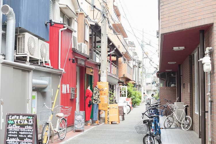 中崎町の風景