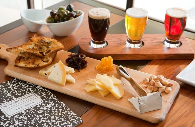 PS Beer Flight and Cheese Board