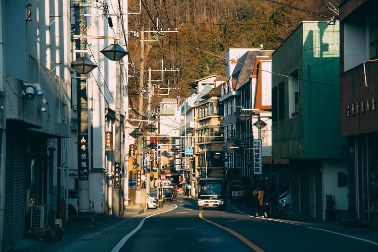 河口湖の風景