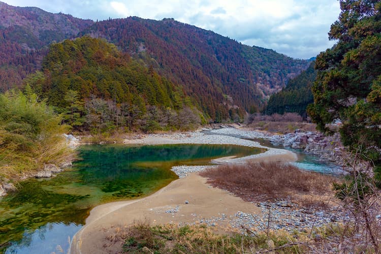 山道から見える絶景