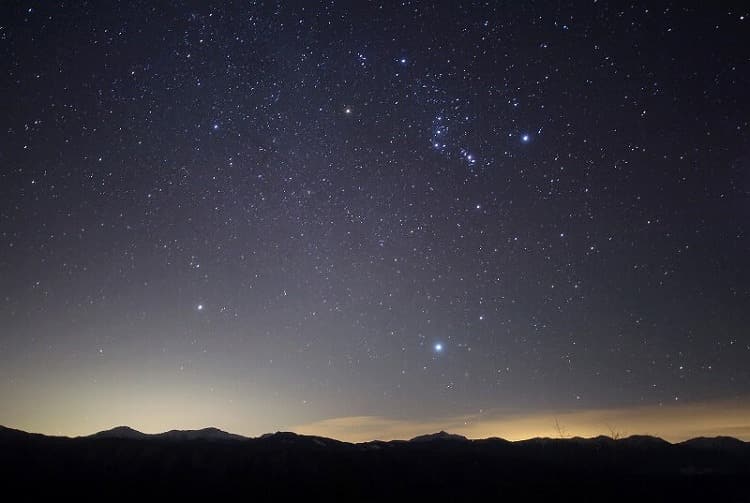 筑波山の星空