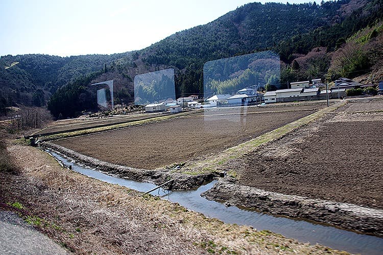 素掘りの用水路