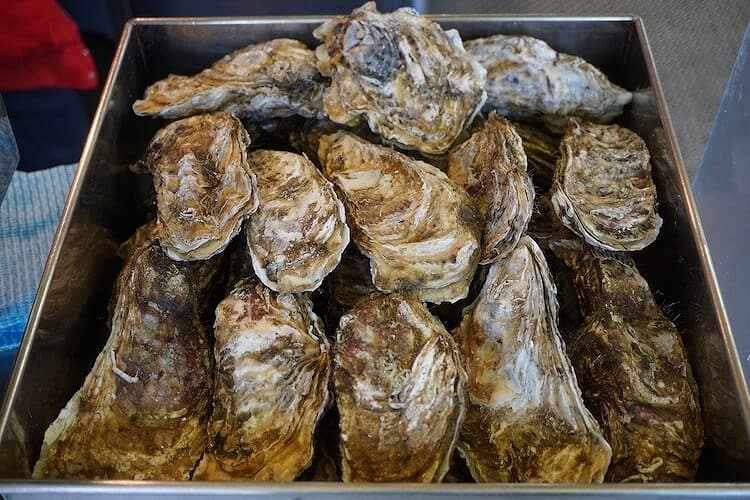 蒸し牡蠣